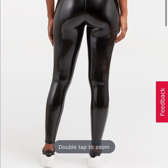 SPANX patent leather leggings never worn size M - Picture 3 of 4